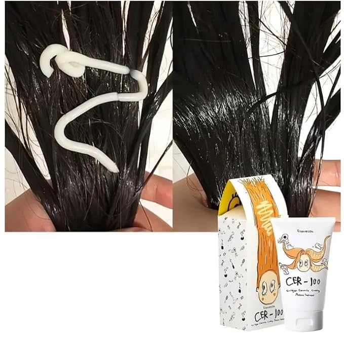 Collagen Hair Mask Deep Conditioning Treatment 100ml Protein Treatment for Damaged Hair Postcolor Deep Conditioning Smooth Texture Hydrating Frizz Control