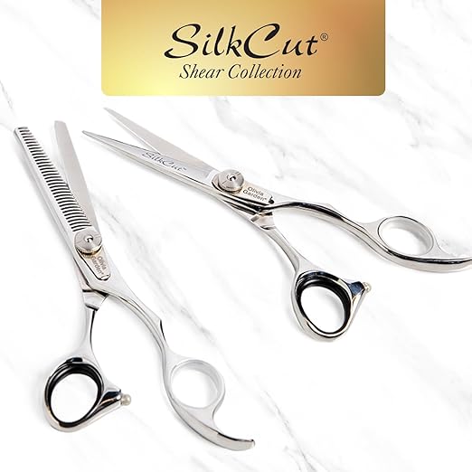 Olivia Garden SilkCut Professional Shear &amp Thinner Case - Razor Sharp Blade Ergonomic Handle