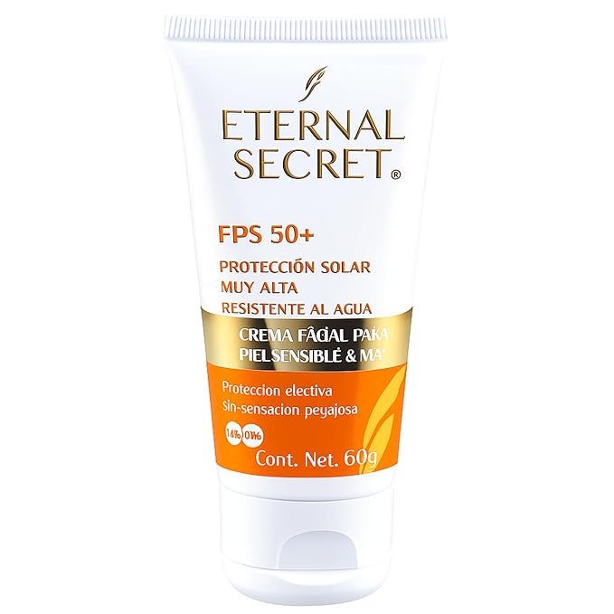 Eternal Secret High Protection Sunscreen for Face - SPF 50+ Water-resistant Non-Sticky Texture 2.12 oz - Bloqueador Facial/Corporal Eternal Secret FPS 50+ 2.12 oz