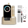 Electric Nail Drill 45000RPM 2025 Pro High Tech Fast Remove Cordless Nails Drill with Rechargeable Stand for Acrylic Nails 12Pcs Drill Bits and Holder LCD Professional Nail Machine for Salon Home