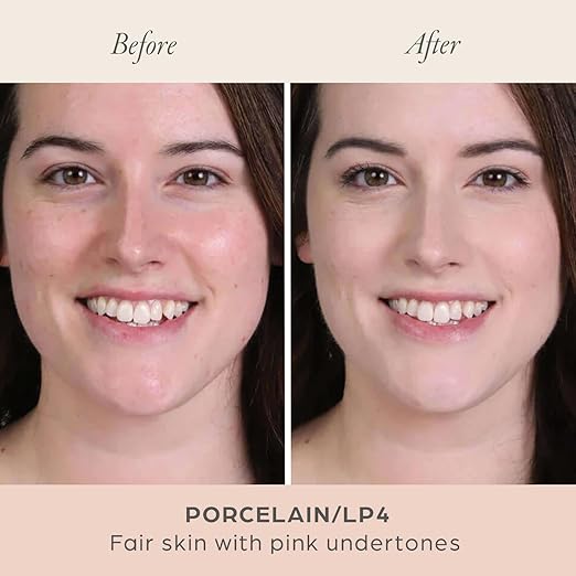 P?R MINERALS 4-in-1 Pressed Mineral Makeup Powder Foundation with SPF 15 - Concealer &amp Finishing Compact Pressed Powder for Face - Buildable Medium to Full Coverage Foundation Powder