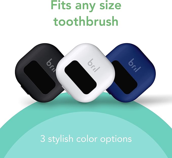 Bril UV-C Toothbrush Sanitizer Portable Cleaner Travel Cover Magnetic Holder and Rechargeable Case for Any Size Toothbrush White