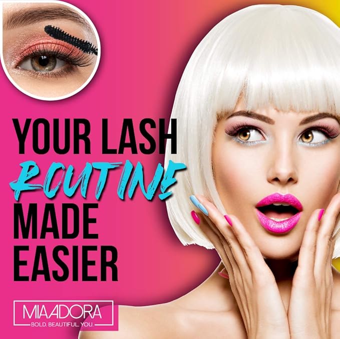 400X Pure Silk Fiber Lash Mascara [Ultra Black Volume and Length] Longer &amp Thicker Eyelashes. Waterproof Long Lasting Instant &amp Very Easy to Apply Smudge-proof Hypoallergenic