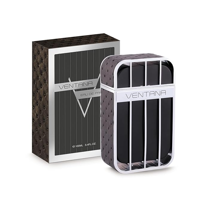 ARMAF Ventana 4 piece Set For Men (3.4 Eau de Parfum + 3.4Oz Shower Gel + 1.7Oz Perfume Body Spray + 8.4Oz Shampoo) Multi