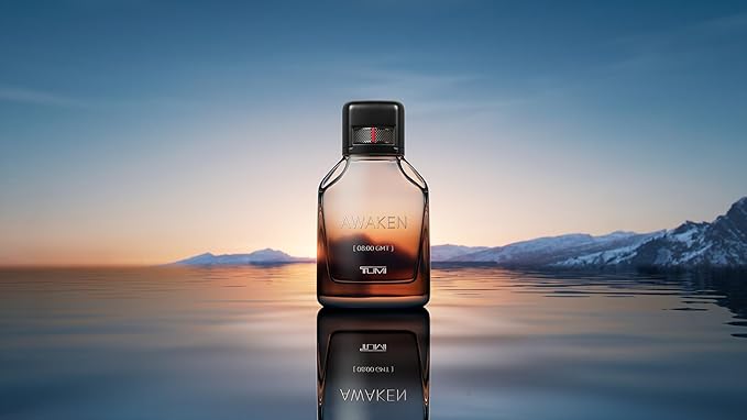 TUMI AWAKEN 08:00 GMT Gift Set - Refreshing Cologne for Men with Woody Fragrance Notes - 6.7 oz &amp 1.0 oz Eau de Parfum