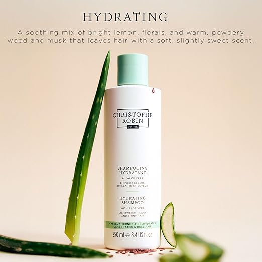Christophe Robin Hydrating Melting Mask With Aloe Vera for Dry Dull Hair - Lighweight- Travel Size 2.5 fl. oz