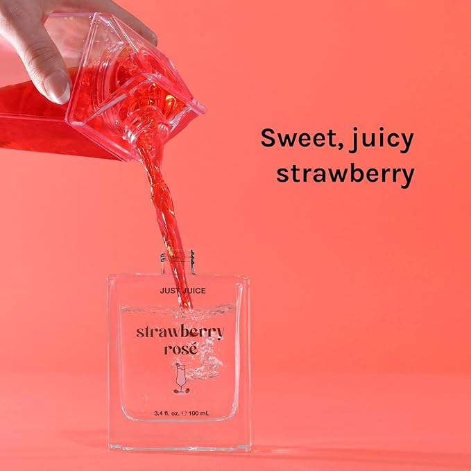 Just Juice Fruity Fizz Duo - Fruity Floral Perfume for Women and Men - Tropical Fruit and Sparkling Strawberry Mini Travel Perfumes - 2 pc