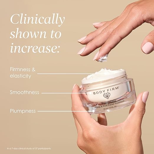 BODY FIRM Crepe Erase Plump &amp Firm Facial Treatment Anti-Aging Skin Care Hydrating Face Moisturizer Night Cream for Face and Neck Moisturizing and Firming Supports Wrinkle &amp Crepe Skin 1