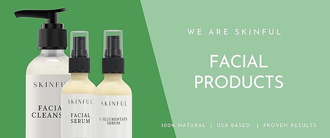 Skinful Facial Serum for Soft Youthful Skin Nourishing Firming Face Serum for Glowing Skin - 2oz