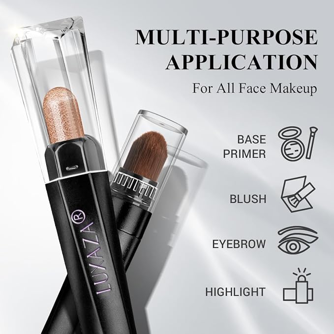 Blue Eyeshadow Stick Makeup Set 10PCS Neutral Shimmer And Matte Cream Eye Shadow Palette Metallic Bronze Smoky Eyeliner Brightener Crayon Pencil Kit Ideal Gift for Women -Mint Chocolate
