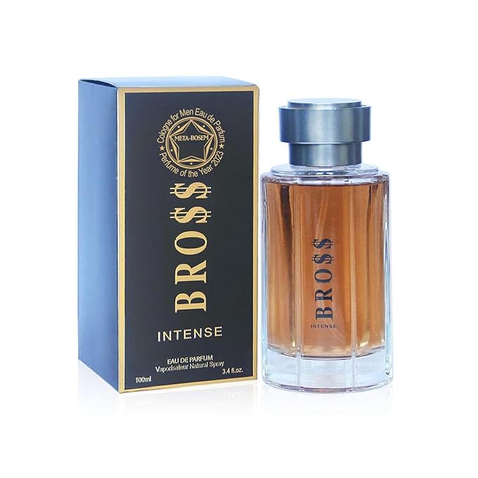 META-BOSEM 5Pc Set Men's Cologne Collection Eau de Parfum Natural Spray - Woody Fresh Notes - Holiday Gift (Pack of 5) Each 3.4 Fl Oz Total 17 Fl Oz