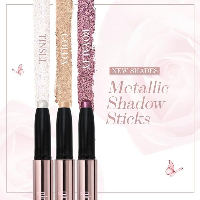 Girlactik Creamy Eyeshadow Stick- Long Lasting and Water-Resistant Shimmering and Matte Colors Eye Shadow Stick Makeup Built-in sharpener - 2 g / .07 oz (Royalty)