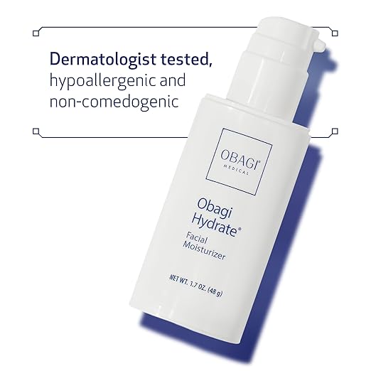 Obagi Hydrate Facial Moisturizer ? Non-Comedogenic Intensely Hydrating All Day Moisturizer that Combats Dryness with Tara Seed Extract Shea Butter &amp Avocado Oil