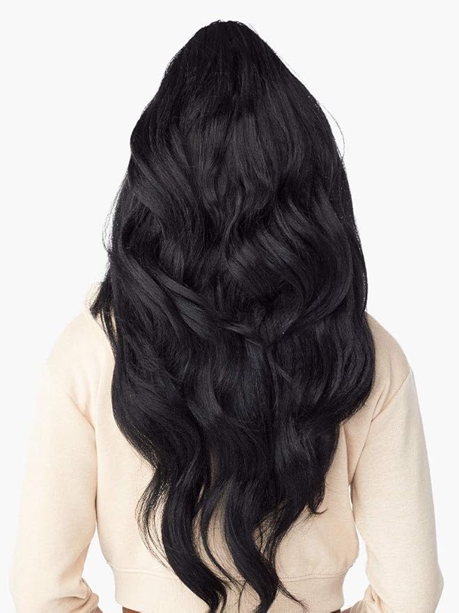 Sensationnel Instant Updown Halfwig Pony - Unit 11 4 Style in 1 Half Wig and Pony Wrap (4 MEDBROWN)
