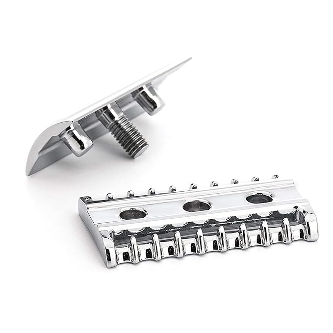M?HLE TRADITIONAL R41 Double Edge Safety Razor (Open Comb) For Men - Perfect for Every Day Use Barbershop Quality Close Smooth Shave