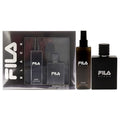 FILA Black - Invigorating and Spicy EDT and Body Spray for Men with Citrus Jasmine and Amber Notes - Cologne for Men with Long Lasting Scent - 2 pc
