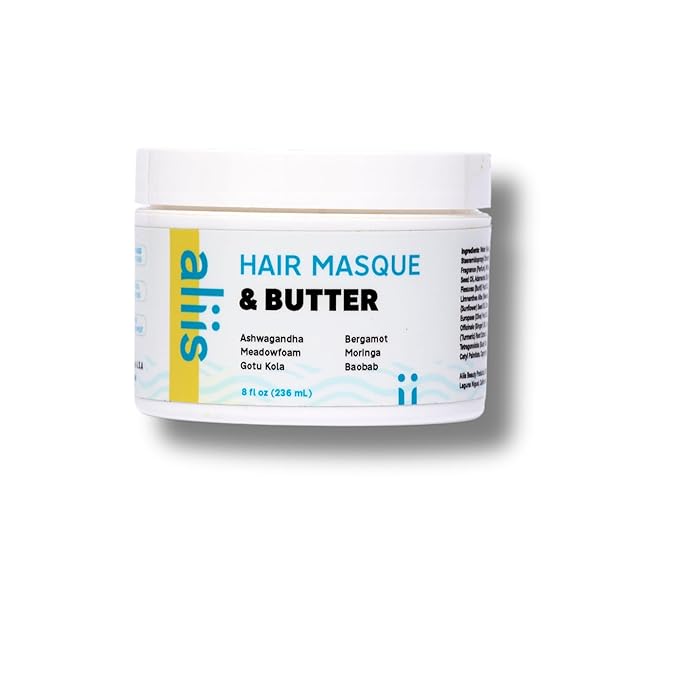 ALIIS Hair Masque &amp Butter ? Deep Moisture Treatment for Dry Damaged or Frizzy Hair | Restorative Plant-based Color-Safe Hair Mask | Sulfate-Free | 8 oz