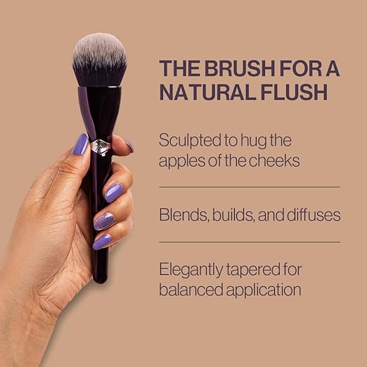 Anisa Beauty Multi-Powder Blush Brush for Flawless Powder Application - Soft Vegan Fibers - Ideal for all powder blush formulas - Cruelty-Free Makeup Tool