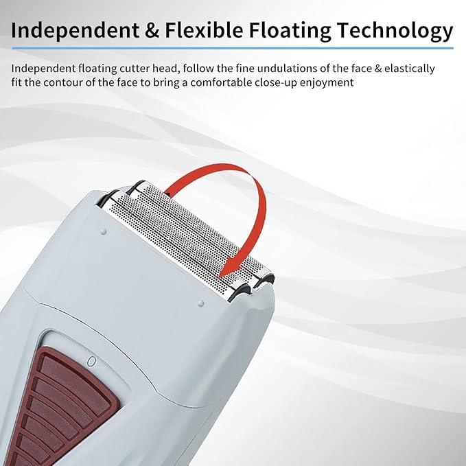 Electric Hair Clipper Rechargeable Men Electric Hair Clipper Trimmer Double Head Reciprocating Shaver