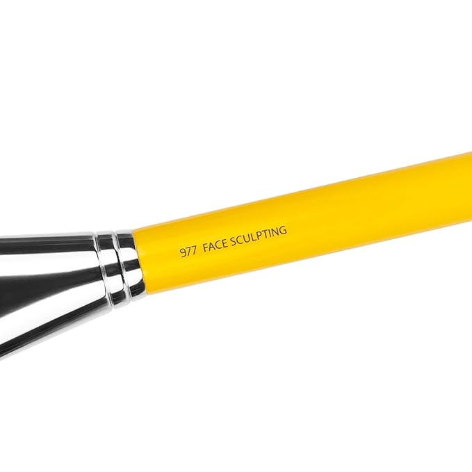 Bdellium Tools Professional Makeup Brush - Studio Series 977 Face Sculpting - With Soft Synthetic Fibers For Contouring the Face (Yellow 1pc)