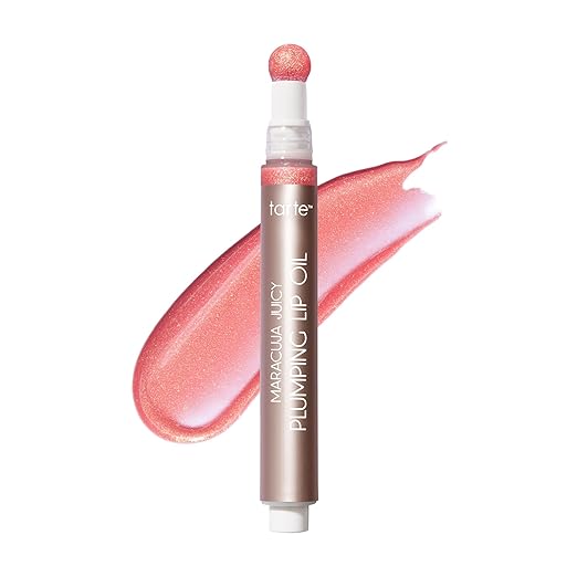 tarte maracuja juicy plumping lip oil - Hydrating &amp Volumizing Lip Plumper Gloss Balm with Nourishing Hyaluronic Acid &amp Vitamin E Plumps &amp Moisturizes Vegan &amp Cruelty Free