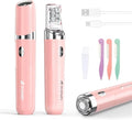 Epilator for Women 2-in-1 Facial Hair Removal Epilator Painless Designed Hair Remover with Built-in LED Light for Precision Smooth Glide Hair Remover for Women Face Lips Chin Peach Fuzz