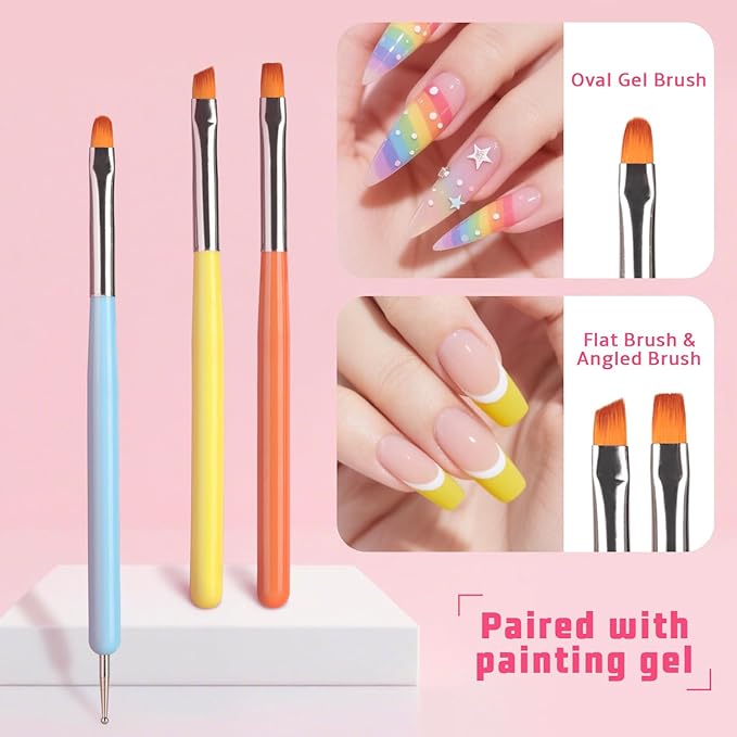 Sponge Pat Paint Nail Gel Ombre Nails Gradient Gel Nail Blush Blooming Aura Nails Drawing Stripper Floral Painting DIY Nail Art No Wipe UV/LED Curing (16 Colors N)