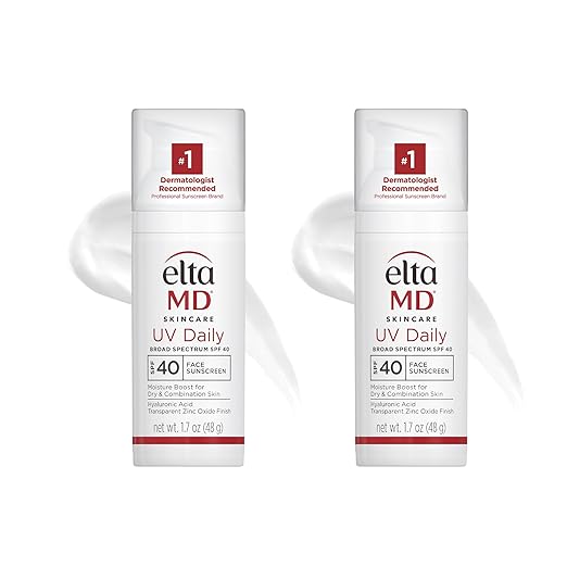 EltaMD UV Daily Face Sunscreen Moisturizer with Zinc Oxide Daily Face Moisturizer with SPF Great for Dry Combination and Normal Skin