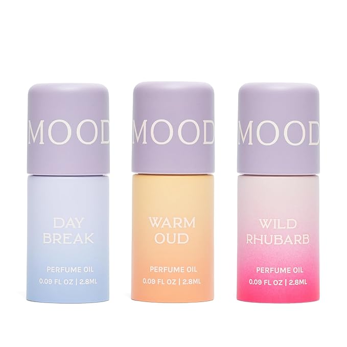 Warm &amp Spicy Mini Perfume Set ? 3 Alcohol-Free Travel-Size Perfume Oils for Layering Long-Lasting TSA-Friendly Fragrance Gift Set