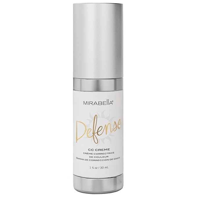 Mirabella Defense CC Creme Full Coverage Foundation with SPF 20 CC Cream Foundation with Sunscreen &amp Hyaluronic Acid Oil Control with Salicylic Acid - Fair