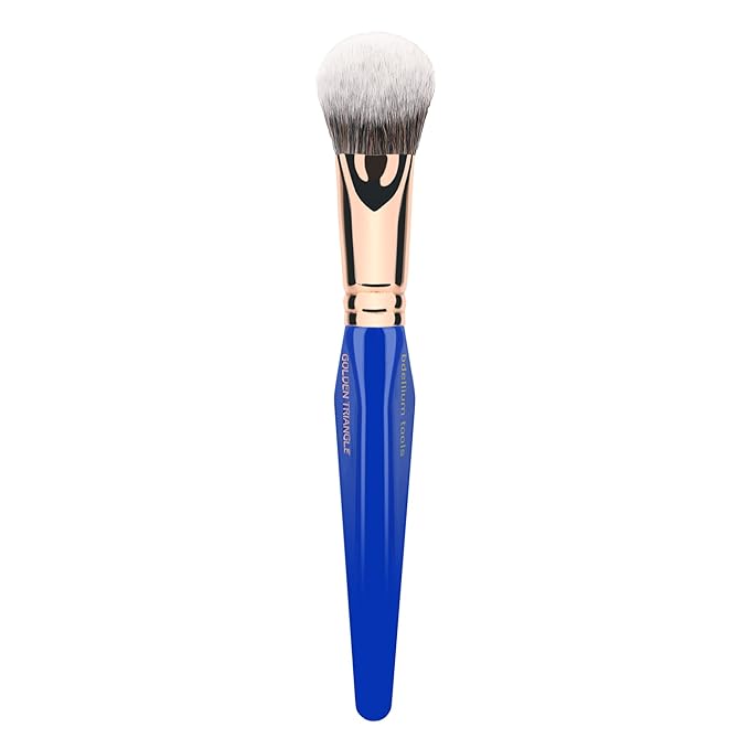 Bdellium Tools Professional Makeup Brush - Golden Triangle 968 BDHD Phase II - With All Vegan and Soft Synthetic Fibers For Versatile Application &amp Blending (Blue 1pc)
