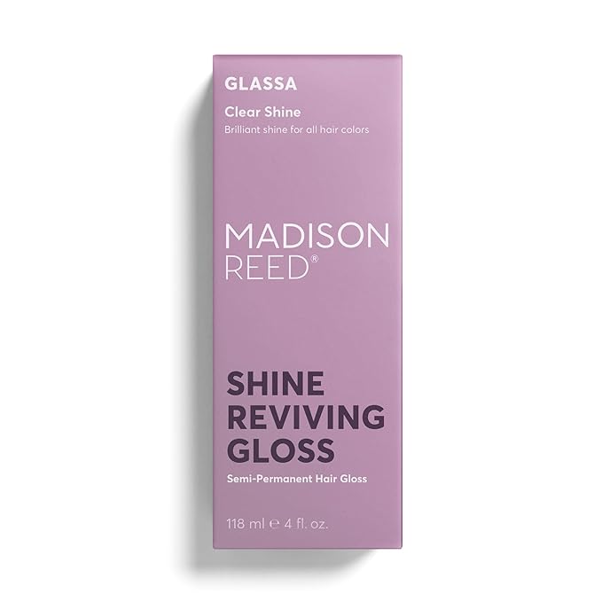 Madison Reed Color Reviving Gloss Glassa - Clear Semi-Permanent Hair Gloss Enhances Hair Color &amp Corrects Tone Adds Brilliant Shine Keratin &amp Argan Oil 4 Fl Oz (118 mL)