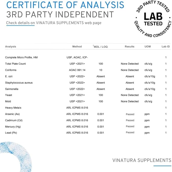 VINATURA HMB Creatine Leucine Powder - 5g Creatine Monohydrate 3g HMB Supplement 3g L-Leucine - Vitamin D3 Vegan Lemonade Flavor Muscle &amp Strength Support - 30 Servings