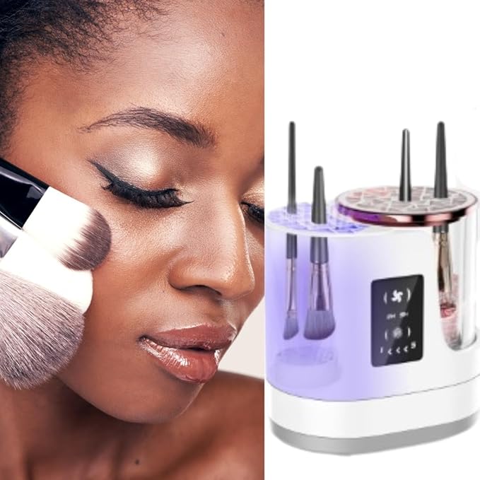 Makeup Brush Cleaner 3-in-1 Electric Makeup Brush Cleaner and Dryer Washing and Quick Drying Fits All Sizes of Makeup Brushes and Sponges Portable Beauty Care Tool Gift makeup tool