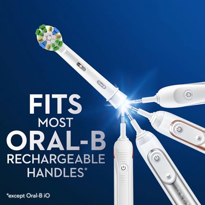 Oral-B Floss Action Replacement Brush Heads for an Oral-B Electric Toothbrush Pack of 4