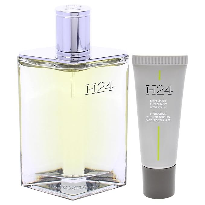 Hermes H24 for Men - 2 Pc Gift Set 3.3oz EDP Spray 0.68oz Face Moisturizer