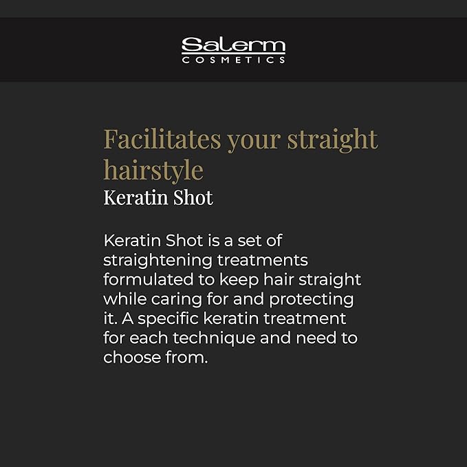 SALERM - Hydrating Hair Mask - Deep Impact Plus - 200 ml - Deep Hair Hydration - For Use After Keratin Shot + Keramix Treatment - Smooth and Straight Hair