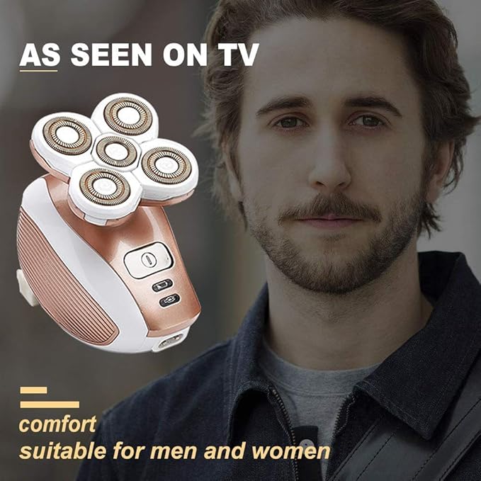 Painless Electric Razor for Women Rechargeable Waterproof Electric Shaver Cordless Hair Remover for Legs Face Lips Bikini Body Trimmer - As Seen On TV (Upgraded)