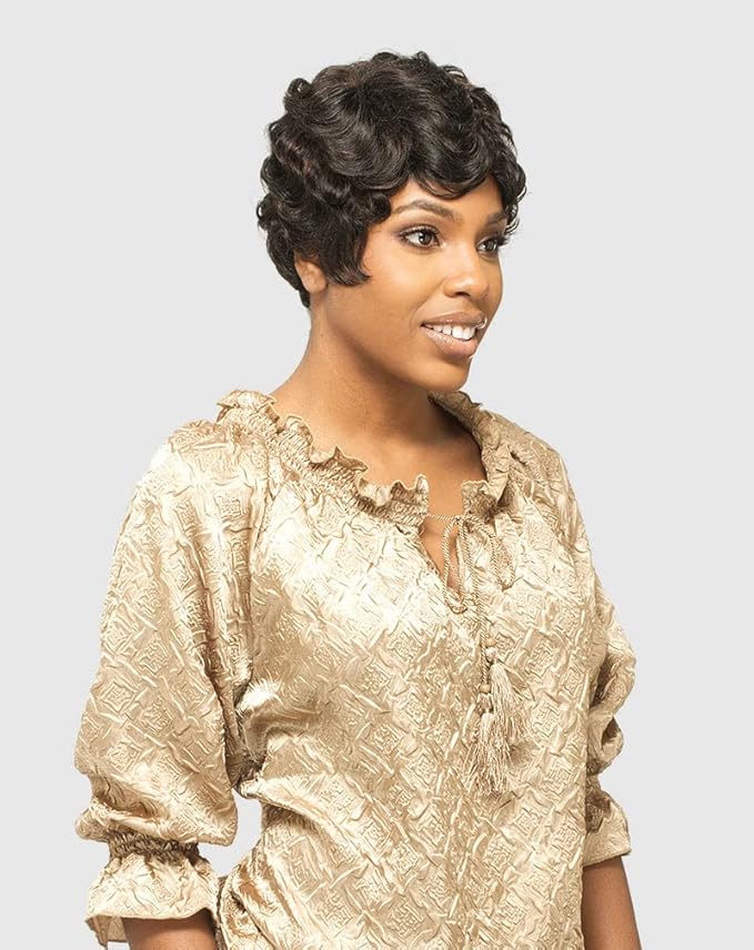 GRETA (SNOW) - VANESSA SYNTHETIC HAIR WIG SHORT WAVY MAMA CURL