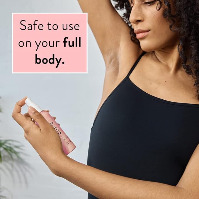 Curie Full Body Spray Deodorant for Men and Women Aluminum Free Deodorant with No Baking Soda 3oz (Grapefruit Cassis)