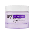 No7 Pure Retinol Night Cream - Collagen-Boosting Retinol Cream that Visibly Smoothes Plumps &amp Firms Complexion - Dermatologist Approved &amp Fragrance-Free (1.69 Fl Oz)
