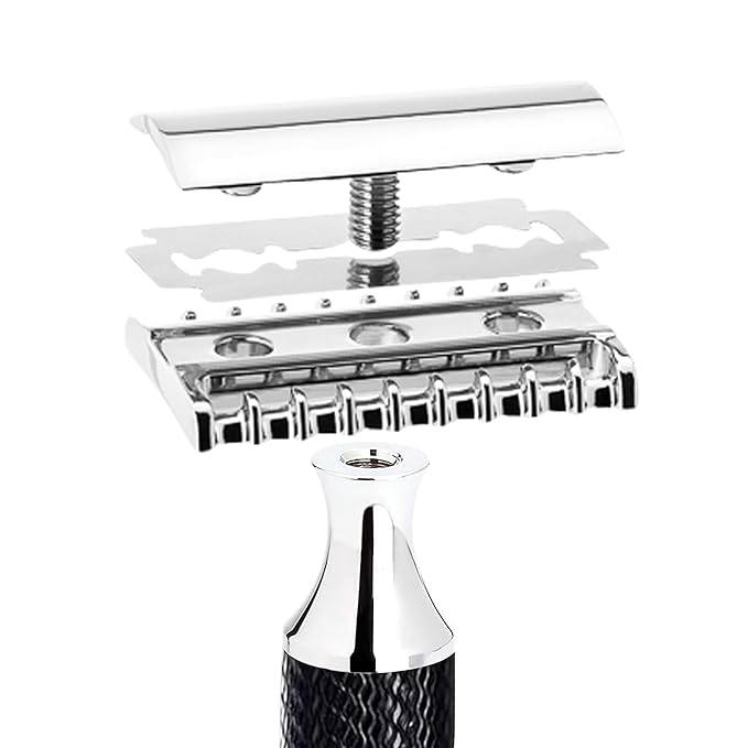 M?HLE TRADITIONAL R41 Double Edge Safety Razor (Open Comb) For Men - Perfect for Every Day Use Barbershop Quality Close Smooth Shave