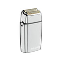 METALFX Double Foil Shaver Handheld Electric Razor for Travel Portable Cordless Close Face Shaver for Head Beard &amp Neck
