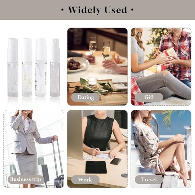 48 Piece Designer Fragrance SamplesMen's Women's Designer Fragrance Sampler Collection Luxury High-End Perfume Vials for Men's Women Mini Perfume Samples Gift
