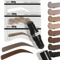 Brows by Bossy Dual-Color Eyebrow Stamp Stencil Kit with 9 Reusable Eyebrow Stencils for Professional Brow Stamping Shaping Kit and Instant Long Lasting Filling and Waterproof Tinting Definer