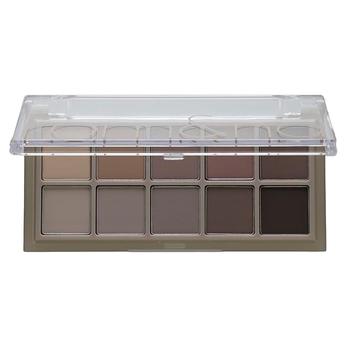 rom&ampnd Better Than Palette 102g (04 Dusty Fog Garden) | Eye Makeup Palette Matte &amp Shimmer Eye Shadow Sparkling Glittery various 10 shades Long Lasting High Pigmented Blendable Warm Ton