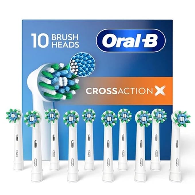 Oral-B Cross Action Electric Toothbrush Replacement Brush Heads 10 ct.