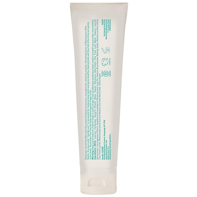 Desert Essence Natural Tea Tree Oil and Neem Toothpaste Wintergreen6.25 Oz Pack of 3