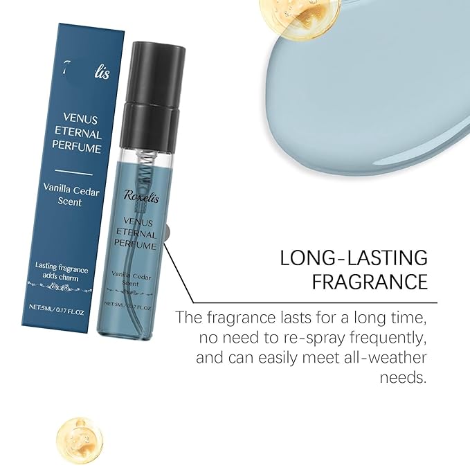 Vanilla Cedar Blue Eau De Cologne - Long-Lasting Subtle Fragrance For Date Nights Charming Gentleman Scent With Vanilla Cedar Aroma(3PCS)