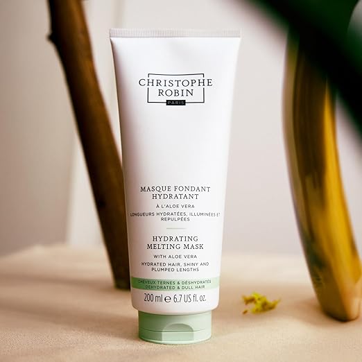 Christophe Robin Hydrating Melting Mask With Aloe Vera for Dry Dull Hair - Lighweight- Travel Size 2.5 fl. oz